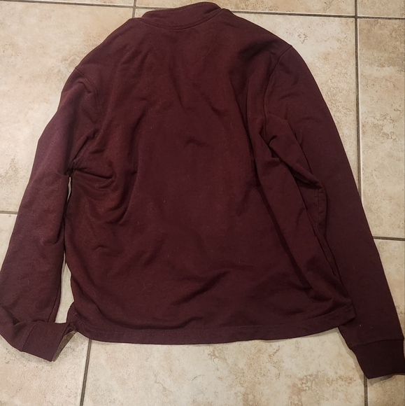 Men's size small burgundy Callaway 1/4 zip pullover - Picture 2 of 5